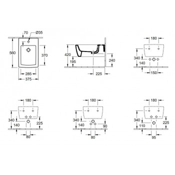 Pachet vas WC suspendat 4633R001 cu capac 8M24S101si bideu suspendat 44330001, Memento 2.0 Villeroy&Boch - 9