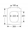 Pachet vas WC suspendat 4633R001 cu capac 8M24S101si bideu suspendat 44330001, Memento 2.0 Villeroy&Boch - 8