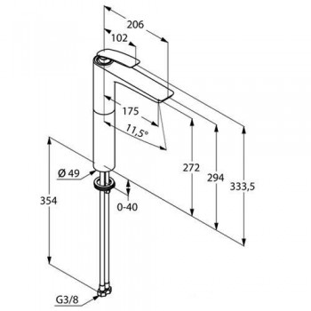 Pachet lavoar pe blat Artis Villeroy&Boch, 41794301si baterie Kludi Balance crom, 522980575 - 9