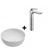 Pachet lavoar pe blat Artis Villeroy&Boch, 41794301si baterie Kludi Balance crom, 522980575 - 1