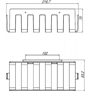 Etajera de dus, Emco System2, crom, 354500132 - 3