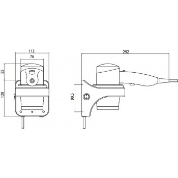 Uscator de par 1600W, Emco System2, alb, 355913902 - 2