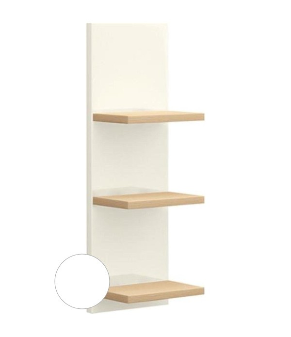 Etajera de baie suspendata, Memento Villeroy&Boch, suprafata din sticla, 84x28x20.5cm, alb/gri, A26700MT - 1