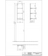 Etajera de baie suspendata, Memento Villeroy&Boch, suprafata din sticla, 84x28x20.5cm, alb/gri, A26700MT - 2