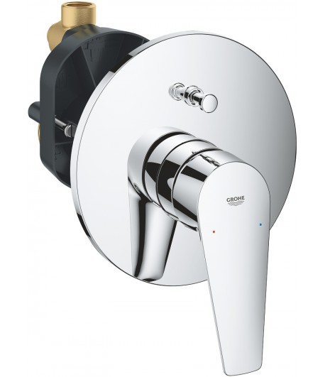 Baterie cada incastrata, Grohe BauEdge New, corp ingropat inclus, crom, 29079001 - 1