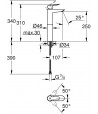Baterie lavoar, Grohe BauEdge XL, montare pe blat, crom, 23761000 - 2