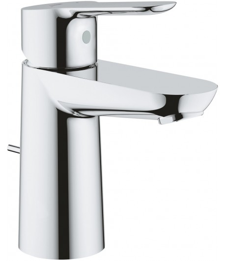 Baterie lavoar cu ventil pop-up, Grohe BauEdge S, crom, 23328000 - 1