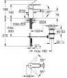 Baterie bideu cu ventil pop-up, Grohe Eurostyle Cosmopolitan S, crom, 33565002 - 2