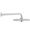 Palarie de dus cu brat, Grohe Euphoria 260, 3 tipuri de jet, montare pe perete, crom, 26459000 - 1