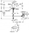 Set baterii, Grohe BauEdge, cu baterie lavoar, baterie cada, set dus Tempesta New, crom, 11292501 - 6