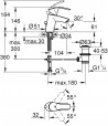 Set baterii, Grohe Eurosmart, cu baterie lavoar S, baterie dus, set de dus Tempesta 100, crom, 33265002+33555002+27853001 - 7