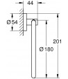 Suport prosop in forma de inel, Grohe Essentials New, crom, 40365001 - 2