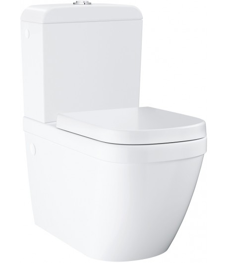 Vas WC rimless back-to-wall, Grohe Euro Ceramic, pentru rezervor asezat ...