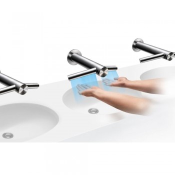 Baterie de lavoar cu functie de uscator, Dyson Airblade Wash+Dry, crom mat, WD06 - 2