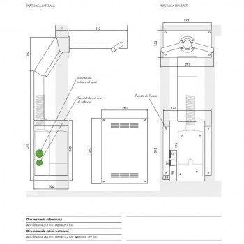 Baterie de lavoar cu functie de uscator, Dyson Airblade Wash+Dry, crom mat, WD06 - 9