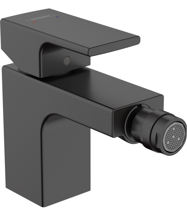 Baterie bideu cu ventil pop-up, Hansgrohe Vernis Shape, negru mat, 71211670 - 1