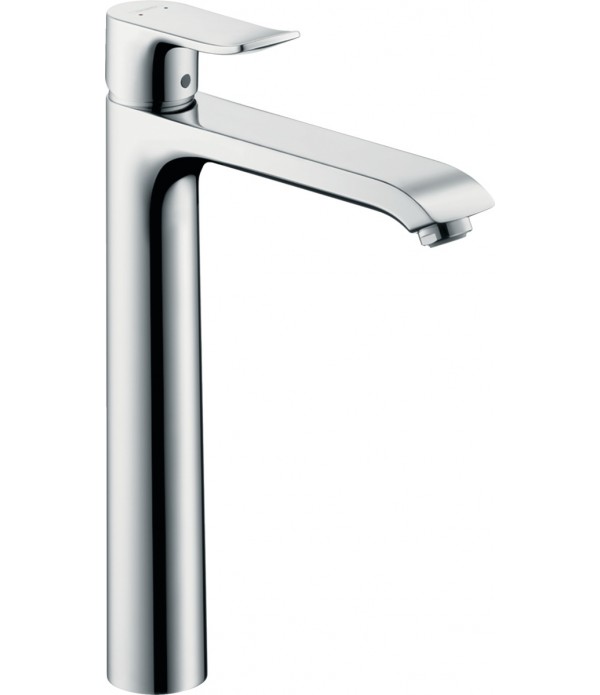 Baterie lavoar cu ventil pop-up, Hansgrohe Metris 260, montare pe blat, crom, 31082000 - 1
