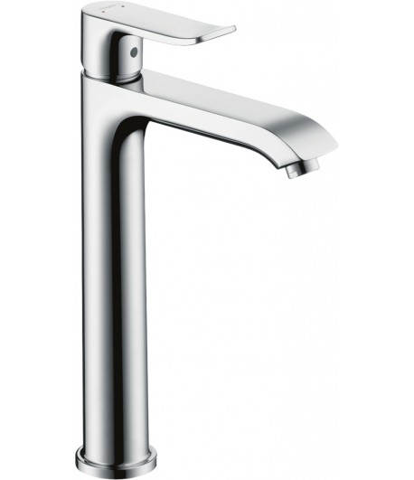 Baterie lavoar cu ventil pop-up, Hansgrohe Metris 200, montare pe blat, crom, 31183000 - 1