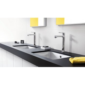 Baterie lavoar cu ventil pop-up, Hansgrohe Metris 200, montare pe blat, crom, 31183000 - 3