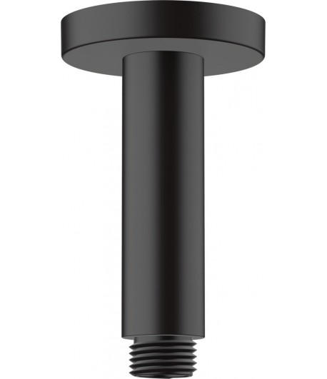 Brat de dus, Hansgrohe Vernis Blend, 10cm, montare pe tavan, negru mat, 27804670 - 1