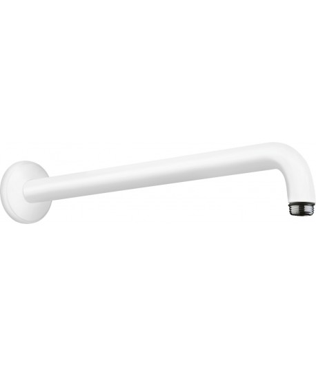 Brat de dus, Hansgrohe Croma, 39cm, montare pe perete, alb mat, 27413700 - 1