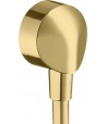 Conector dus, Hansgrohe FixFit E, gold optic lustruit, 27454990 - 1