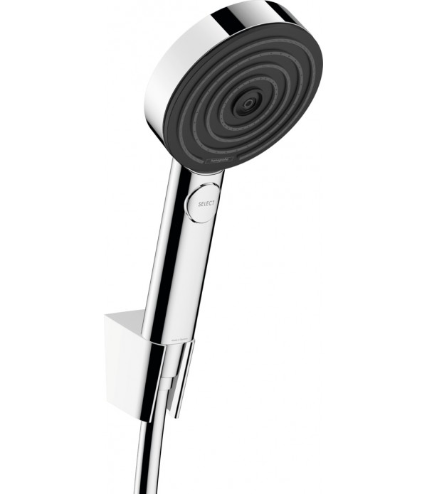 Set de dus, Hansgrohe Pulsify Select 150, 3 tipuri de jet, agatatoare, crom, 24302000 - 1