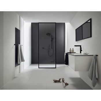 Set de dus, Hansgrohe Pulsify Select 150, 3 tipuri de jet, bara 90cm, negru mat, 24170670 - 2