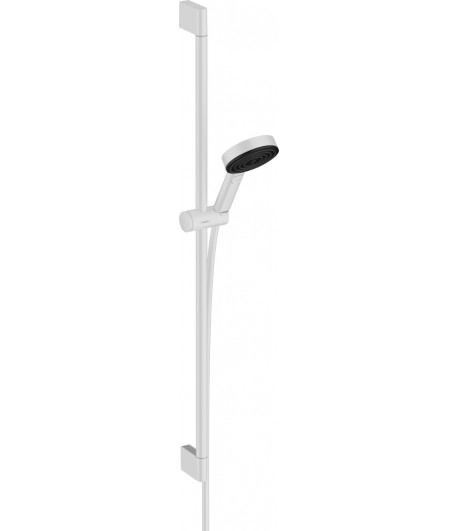 Set de dus, Hansgrohe Pulsify Select 150, 3 tipuri de jet, bara 90 cm, alb mat, 24170700 - 1
