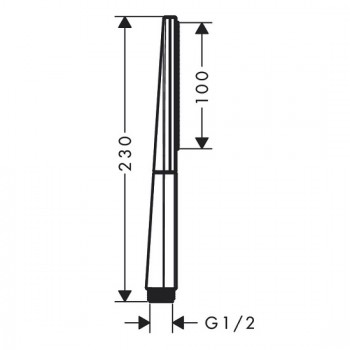 Para de dus, Hansgrohe Rainfinity Baton 130, alb mat, 26866700 - 6