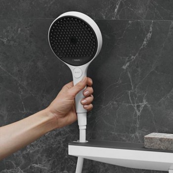 Para de dus, Hansgrohe Rainfinity 130, 3 tipuri de jet, alb mat, 26864700 - 2