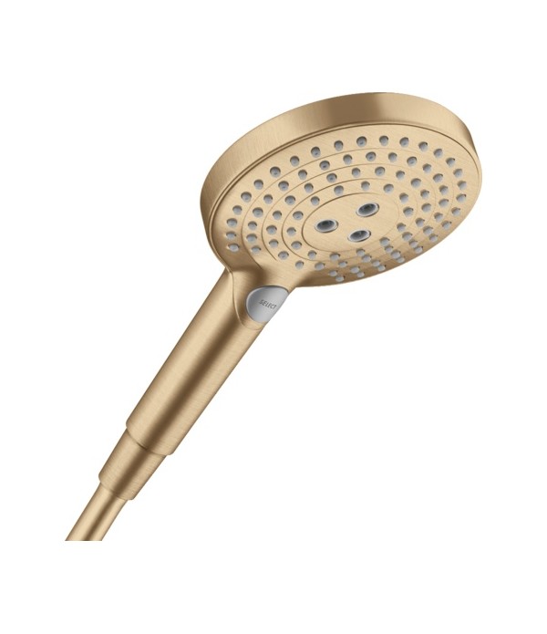 Para de dus, Hansgrohe Raindance Select S 120, 3 tipuri de jet, bronz periat, 26530140 - 1