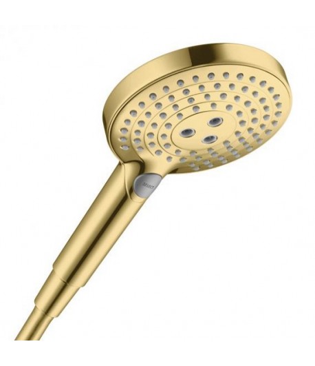 Para de dus, Hansgrohe Raindance Select S 120, 3 tipuri de jet, gold optic lustruit, 26530990 - 1