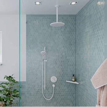 Para de dus, Hansgrohe Raindance Select S 120, 3 tipuri de jet, alb mat, 26530700 - 2