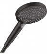 Para de dus, Hansgrohe Raindance Select S 120, 3 tipuri de jet, negru mat, 26530670 - 1