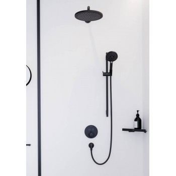 Para de dus, Hansgrohe Raindance Select S 120, 3 tipuri de jet, negru mat, 26530670 - 3