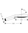 Para de dus, Hansgrohe Raindance Select S 120, 3 tipuri de jet, negru mat, 26530670 - 4