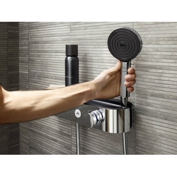 Para de dus, Hansgrohe Pulsify Select 105 Relaxation, cu 3 tipuri de jet, crom, 24110000 - 2