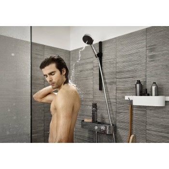 Para de dus, Hansgrohe Pulsify Select 105 Relaxation, cu 3 tipuri de jet, crom, 24110000 - 4