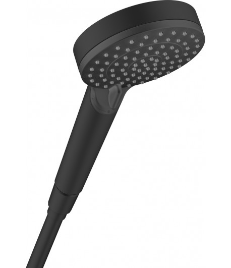 Para de dus, Hansgrohe Vernis Blend Vario 100, cu 2 tipuri de jet, negru mat, 26270670 - 1