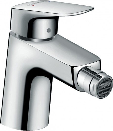 Baterie bideu cu ventil pop-up, Hansgrohe Logis 70, crom, 71204000 - 1