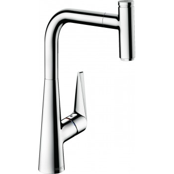Baterie bucatarie, Hansgrohe Talis Select S 300, dus extractibil, crom, 72821000 - 1