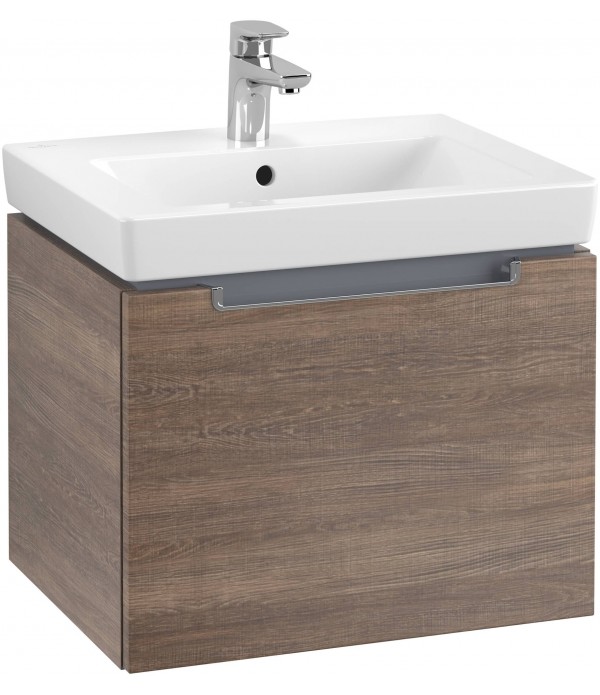 Set lavoar cu mobilier, Villeroy&Boch Subway 2.0, 53.7x42x42.3cm, A68610E1+7113F5 - 1