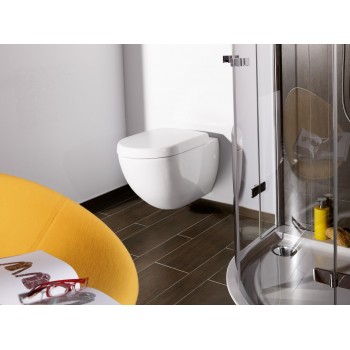 Capac WC, Villeroy&Boch Subway 2.0, cu inchidere lenta, Star White, 9M18Q1R2 - 2