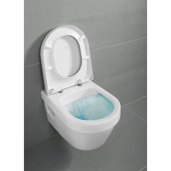 Set vas WC rimless suspendat, Villeroy&Boch Architectura, cu capac inchidere lenta, rezervor si clapeta Viega Prevista - 2