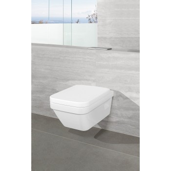 Set vas WC rimless suspendat, Villeroy&Boch Architectura DirectFlush, cu capac inchidere lenta si rezervor Geberit Duofix - 5