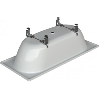 Pachet cada dreptunghiulara otel BetteForm 170x70cm, cu sifon Multiplex M5 si picioare, 2945-000+B600-901+B23-1500 - 6