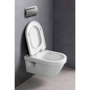 Pachet vas WC suspendat Rimless DirectFlush, cu capac inchidere lenta, Villeroy&Boch Architectura, 5684HR01 - 3