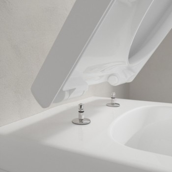 Pachet vas WC suspendat Rimless DirectFlush, cu capac inchidere lenta, Villeroy&Boch Architectura, 5684HR01 - 11