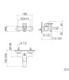 Set baterie si para de dus, Villeroy&Boch Subway, crom, 33200935-00+27805935-00 - 3